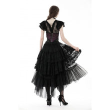 Load image into Gallery viewer, Dark in Love Layered Frilly High Low Skirt

