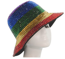 Load image into Gallery viewer, Rainbow Stone Bucket Hat
