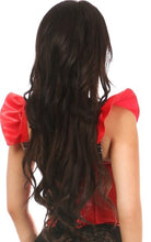 Load image into Gallery viewer, Daisy Corsets Red Vegan Leather Bustier Top w/Ruffle Sleeves (S-5xl)
