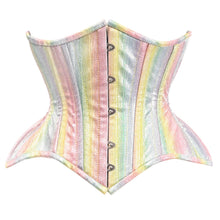 Load image into Gallery viewer, Rainbow Glitter Steel Boned Waist Cincher Corset (Plus Available)
