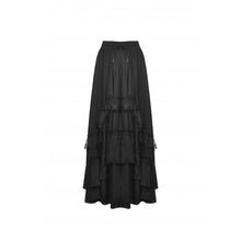 Load image into Gallery viewer, Dark In Love Gothic Frilly Chiffon Long Skirt
