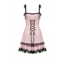 Load image into Gallery viewer, Dark in Love Pink and Black Doll Dress
