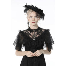 Load image into Gallery viewer, Dark in Love Gothic Lace Short Cape
