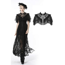 Load image into Gallery viewer, Dark in Love Gothic Lace Short Cape
