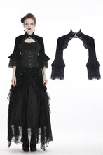 Load image into Gallery viewer, Dark in Love Gothic Lolita Velvet Shrug
