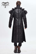 Load image into Gallery viewer, Devil Fashion Long Winter Coat with Detachable Faux Fur Shoulderpieces
