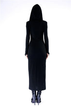 Load image into Gallery viewer, Dark in Love Long Knitted Hooded Dress
