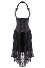 Load image into Gallery viewer, Dark in Love Black Corset Cocktail Dress
