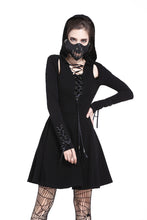 Load image into Gallery viewer, Dark in Love Punk Hooded Dress
