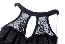 Load image into Gallery viewer, Dark in Love Black Lace Knitted Off-Shoulders Dress
