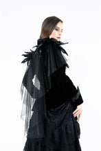 Load image into Gallery viewer, Dark in Love Gothic Velvet Jacket with Swallow Shoulder
