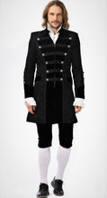 Load image into Gallery viewer, Pentagramme Men&#39;s Black Brocade Formal Mid-Length Jacket
