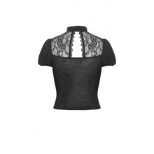 Load image into Gallery viewer, Dark in Love Black Lace Up Strap Top
