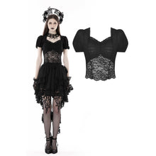Load image into Gallery viewer, Dark in Love Elegant Gothic See-through Top
