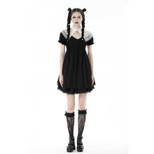 Load image into Gallery viewer, Dark in Love Gothic Lolita Black and White Princess Dress
