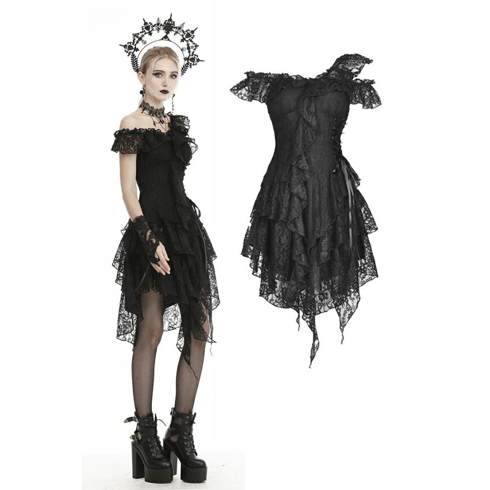 Dark in Love Ghostly Irregular Frilly Dress
