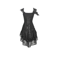 Load image into Gallery viewer, Dark in Love Ghostly Irregular Frilly Dress
