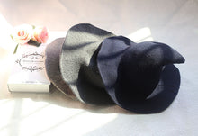 Load image into Gallery viewer, Dark Grey Knitted Wool Foldable Witch Hat
