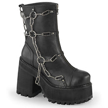 Load image into Gallery viewer, Demonia Assault-66 Black Platform Ankle Boots
