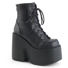 Load image into Gallery viewer, Demonia Camel-203 Black Platform Ankle Boots
