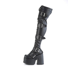 Load image into Gallery viewer, Demonia Camel-305 Over The Knee Platform Boots
