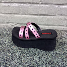 Load image into Gallery viewer, Demonia Funn-19 Pink and Black Sandal Platform
