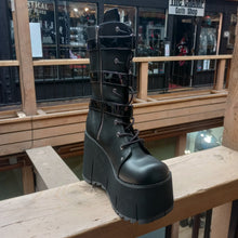 Load image into Gallery viewer, Demonia Kera-110 Black Platform Boots
