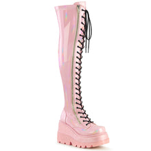 Load image into Gallery viewer, Demonia Shaker-374 Pink Holographic Platform Boot
