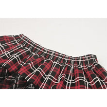 Load image into Gallery viewer, Dark In Love Plaid Layered Mini Skirt

