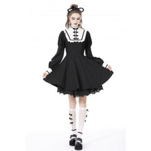 Load image into Gallery viewer, Dark in Love Retro Contrast Academy Dress
