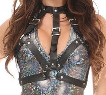 Load image into Gallery viewer, Daisy Corsets Black Vegan Leather Body Harness
