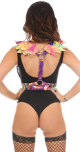 Load image into Gallery viewer, Daisy Corsets Rainbow Holographic Body Harness with Wings
