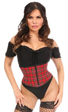 Load image into Gallery viewer, Daisy Corsets Red Plaid Mini Cincher (S-5xl)
