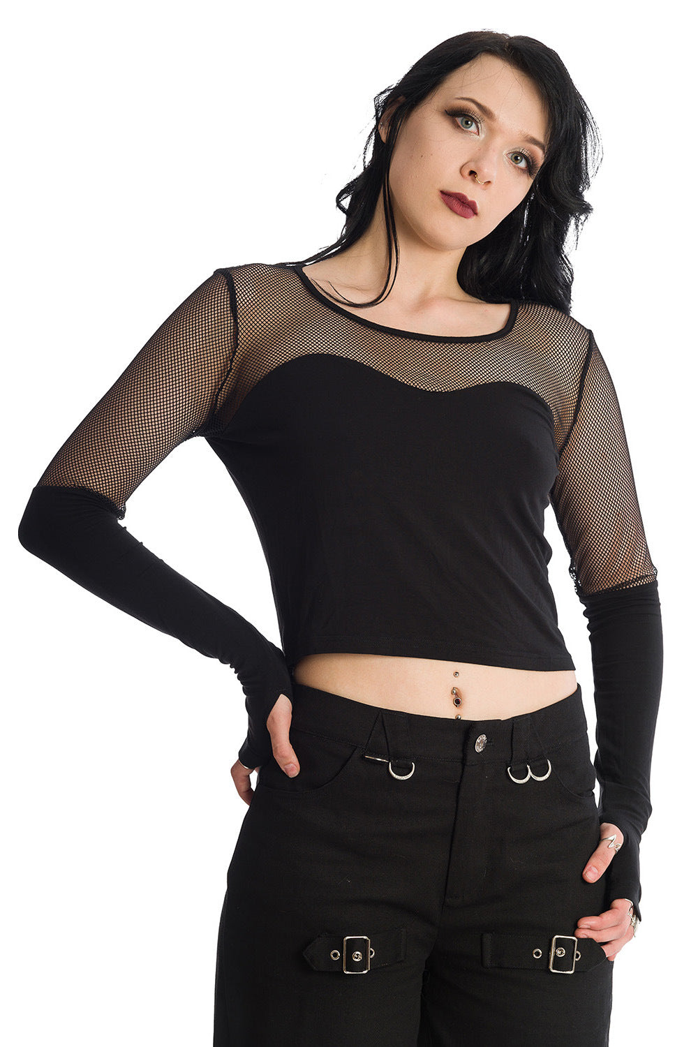 Banned Alternative Dream Me Mesh Top (Plus Only)