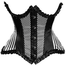 Load image into Gallery viewer, White Curvy Cut Steel Boned Waist Cincher Corset (Plus Available)
