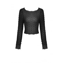 Load image into Gallery viewer, Dark in Love Punk Shrinkage Mesh Easy Match Top
