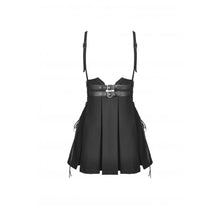 Load image into Gallery viewer, Dark In Love Pleated Overall Side Lacing Dress
