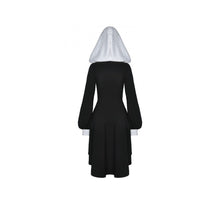 Load image into Gallery viewer, Dark in Love White Hoodie Rebel Black Dress
