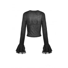 Load image into Gallery viewer, Dark in Love Gothic Luxe Lace See-through Top

