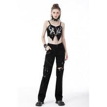 Load image into Gallery viewer, Dark In Love Gothic Punk Ghost Crop Top
