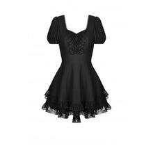 Load image into Gallery viewer, Dark In Love Gothic Princess Frilly Mini Dress
