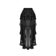 Load image into Gallery viewer, Dark in Love Chiffon High Low petticoat Skirt
