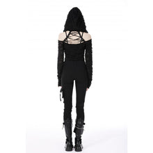 Load image into Gallery viewer, Dark in Love Decadent Shredded Hooded Top

