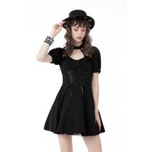 Load image into Gallery viewer, Dark In Love Rock Lace-Up Dress
