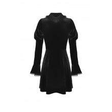 Load image into Gallery viewer, Dark In Love Gothic Hollow Chest High Neckline Dress
