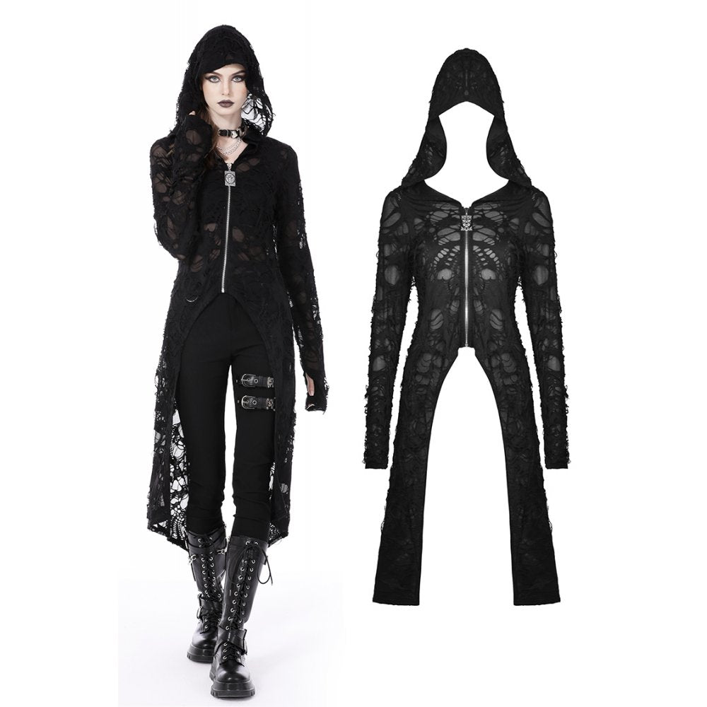 Dark in Love Decadent Ripped Long Jacket