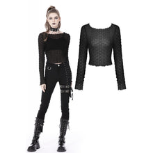 Load image into Gallery viewer, Dark in Love Punk Shrinkage Mesh Easy Match Top
