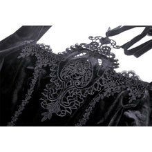 Load image into Gallery viewer, Dark in Love Lost Princess Black Velvet Dress
