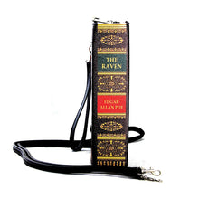 Load image into Gallery viewer, The Raven Vintage Book Clutch Bag In Vinyl
