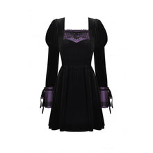 Load image into Gallery viewer, Dark in Love Walpurgis Night Purple Splicing Dress

